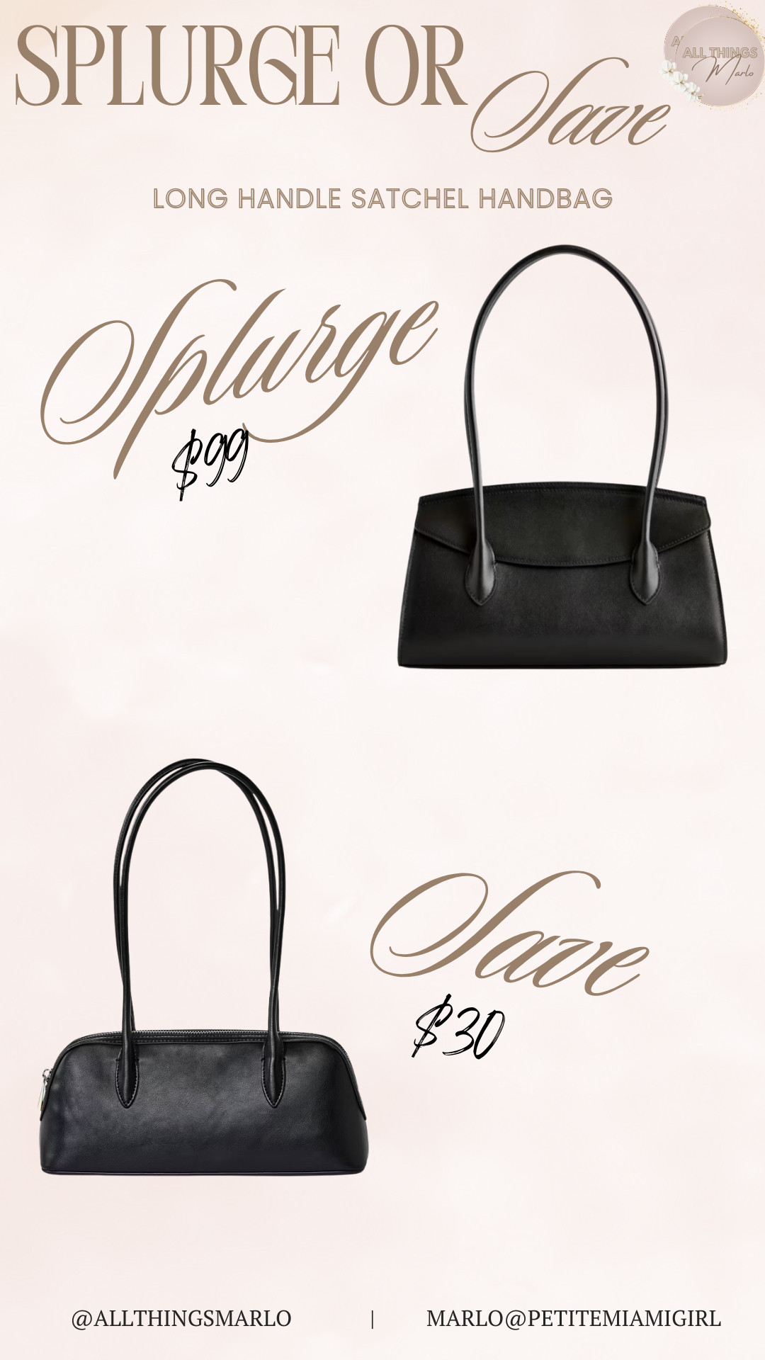 Long Handle Satchel Handbag splurge or save. 

 #LTKGiftGuide #LTKootd #LTKSeasonal