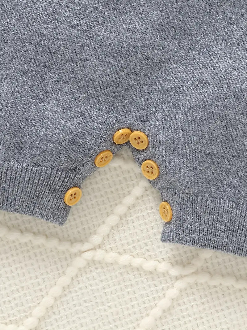 Baby Boys Girls Cute Knitted Romper Elephant Pattern Lapel - Temu | Temu Affiliate Program