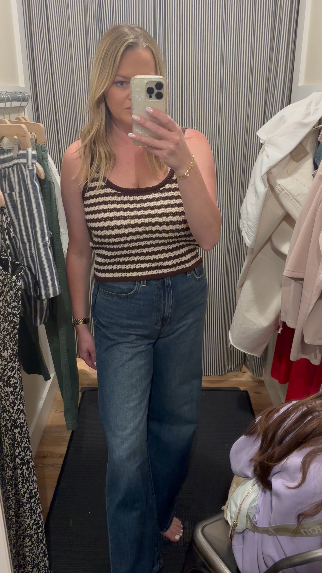 The fit of this little crochet tank and the color combo is so good!

#LTKxMadewell #LTKFindsUnder100 #LTKSaleAlert