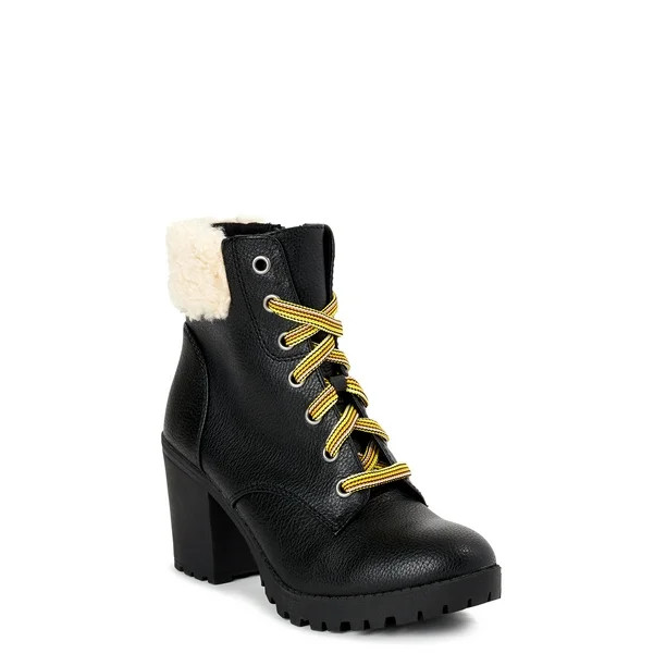 Time and Tru Women’s Sherpa Moto Boots | Walmart (US)