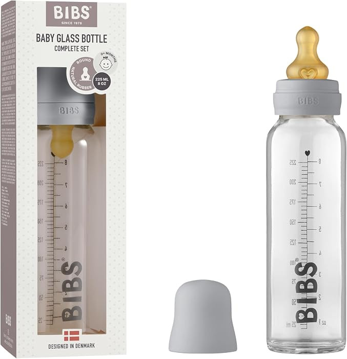 BIBS Biberón de cristal para bebé. Anti-cólico. Pezón redondo de látex de caucho natural. So... | Amazon (US)