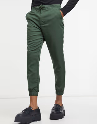 ASOS DESIGN tapered smart pant in green | ASOS (Global)