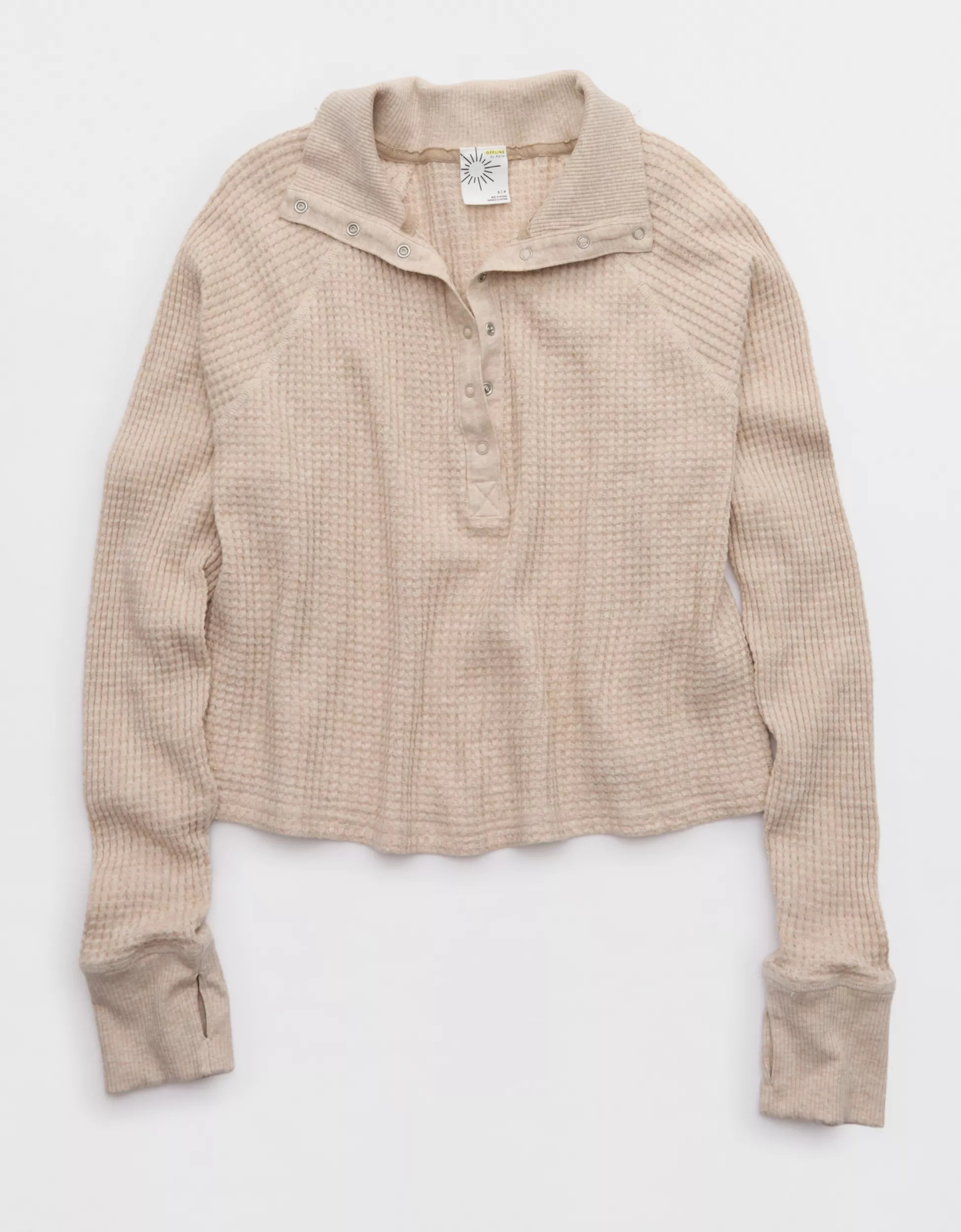 OFFLINE By Aerie Pique Long Sleeve T-Shirt | Aerie