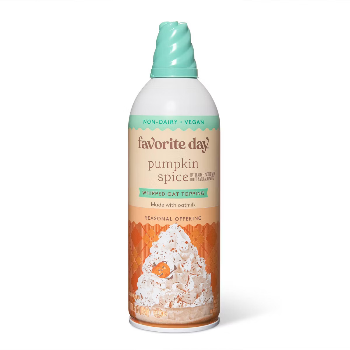 Pumpkin Spice Whipped Oat Topping Non-Dairy - 6.5oz - Favorite Day™ | Target