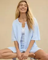 Aerie unREAL Short Sleeve Cardigan | Aerie