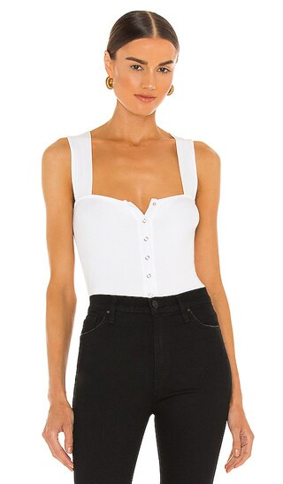 Bosco Snap Front Tank in White | Revolve Clothing (Global)