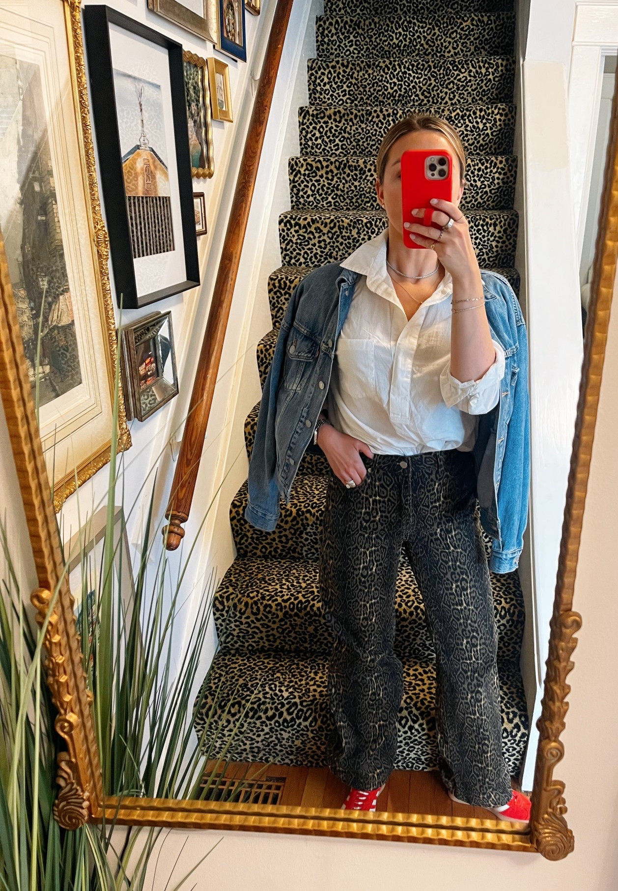 Catch me in these leopard jeans all fall + winter (and spring + summer, to be honest) ❤️🐆 I’m going to do a roundup of all the ways I like to style them - for work and everyday ✨

#fallfashion #leopardjeans #levis #adidas #amazonfashion

#LTKStyleTip #LTKFindsUnder50 #LTKSaleAlert