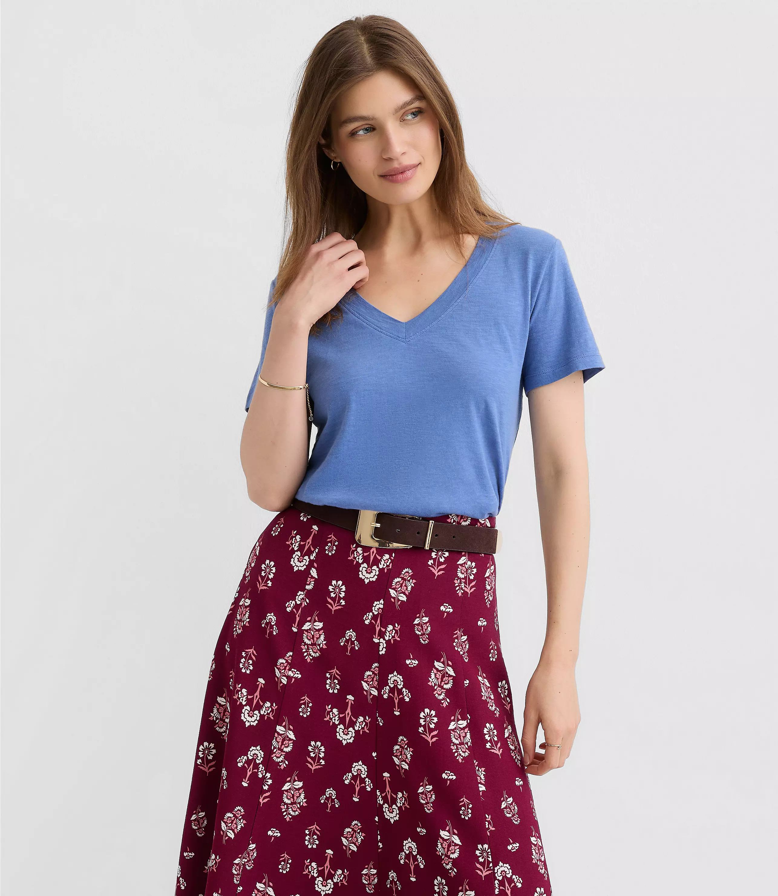 Everyday V-Neck Tee | LOFT