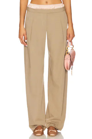 Bec + Bridge Jai Contrast Pant in Taupe & Peach from Revolve.com | Revolve Clothing (Global)