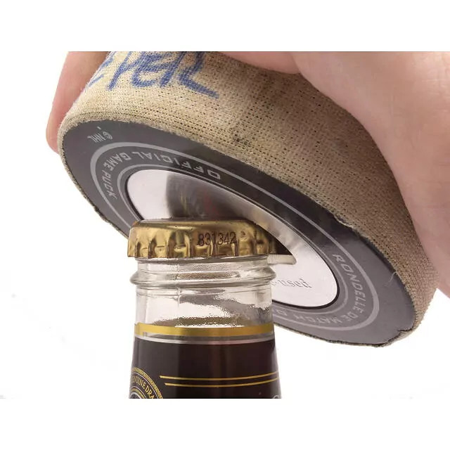 NHL Game Used Hockey Puck Opener | UncommonGoods
