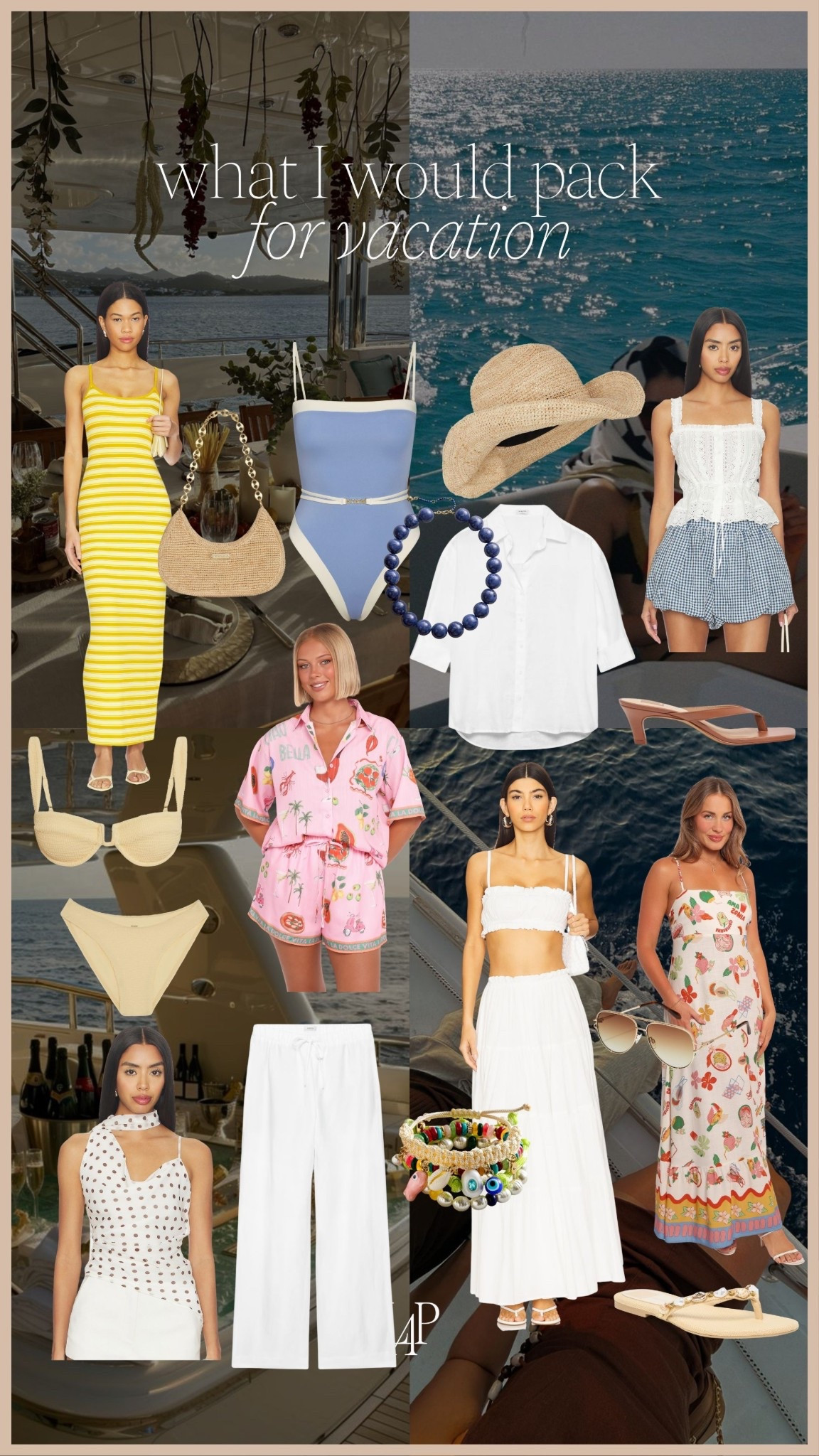What I would pack for vacation 