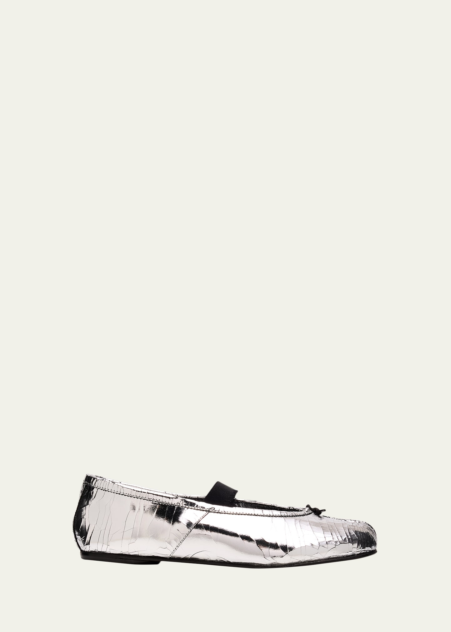 Maison Margiela Tabi Broken Mirror Leather Ballerina Flats | Bergdorf Goodman