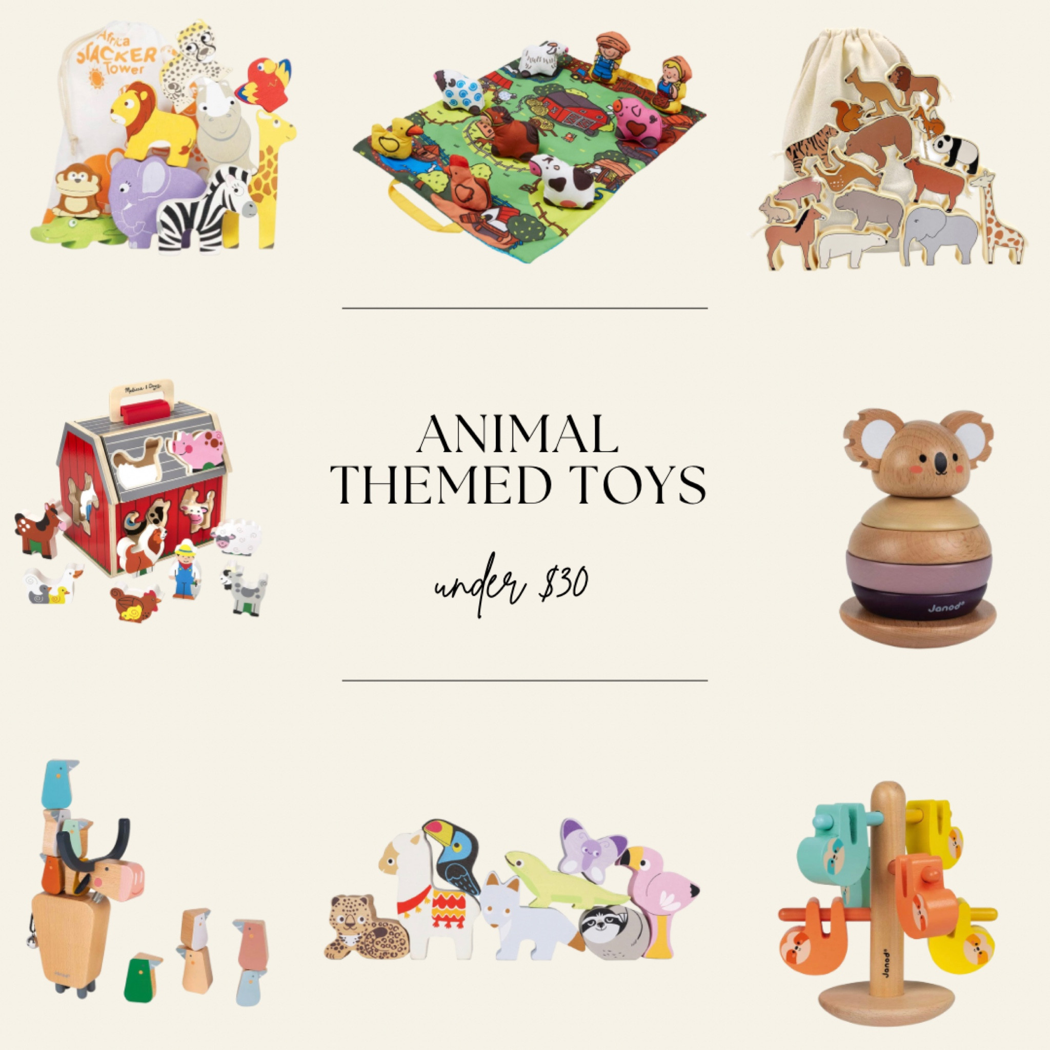 Animal themed toy ideas under $30 🦥

#LTKGiftGuide #LTKSeasonal #LTKkids