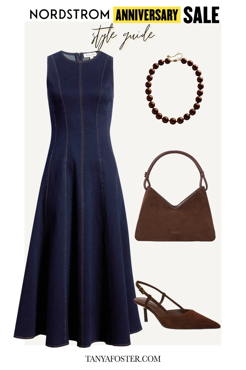 Chic denim midi dress still in stock! #Nsale

#LTKSeasonal #LTKootd #LTKSaleAlert