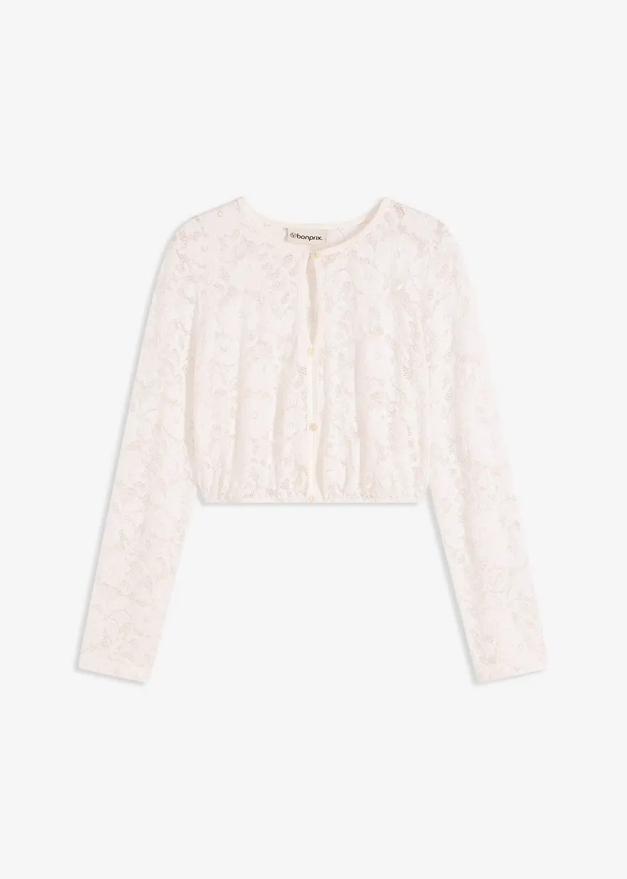 Romantisch und feminin: Dirndlbluse aus Spitze mit Schlitz am Ausschnitt | Bonprix DE