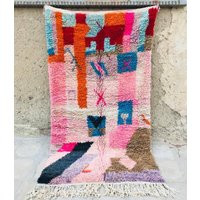 Boujaad Rug 4.4x8, Shag Rug, Morrocan, Colorful, Rainbow Rug, Moroccan Boho Hand Made Area Moroccan  | Etsy (US)