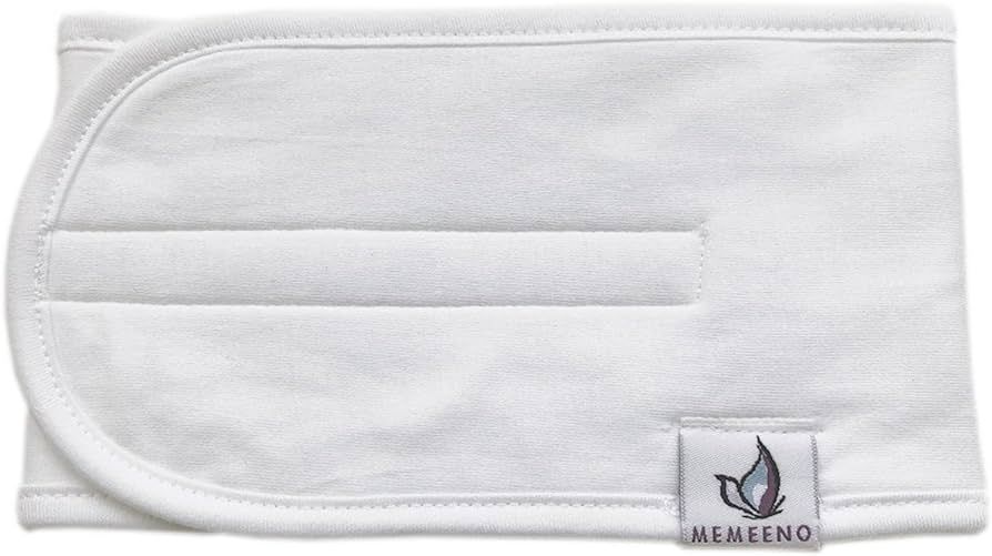Organic Cotton Baby Belly Band, Wrap by MEMEENO (Pearl) | Amazon (US)