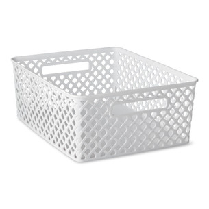 Click for more info about Mainstays Decorative Storage Basket, 14" x 11" - Walmart.com