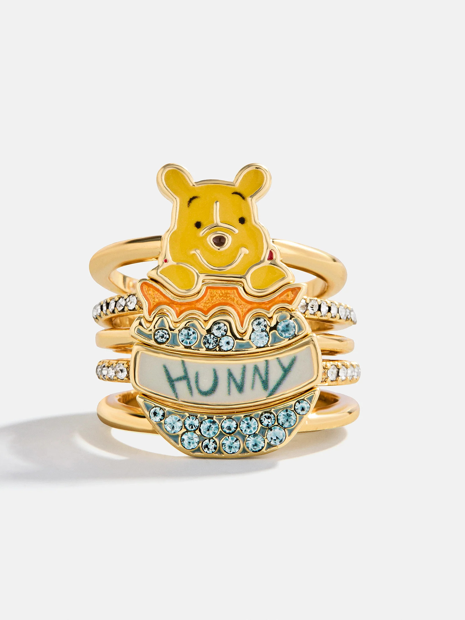 Disney Winnie the Pooh Ring Set - Gold | BaubleBar