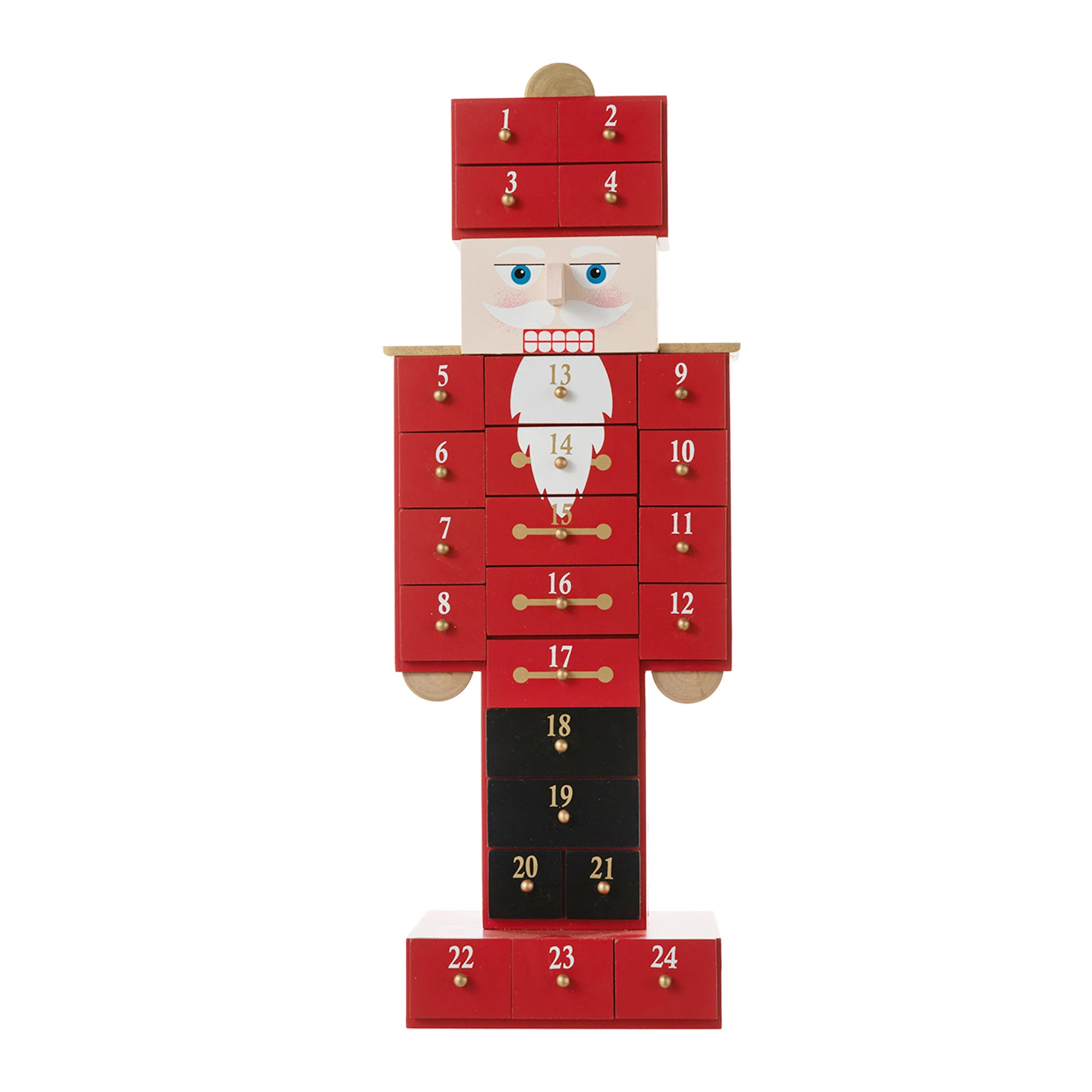 Wooden Christmas Nutcracker Countdown Calendar Decor | Wayfair North America