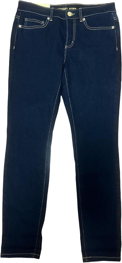 Michael Kors Izzy Skinny Midrise Jeans 6 Denim Slim Thought Hip and Thigh Skinny Leg Opening | Amazon (US)