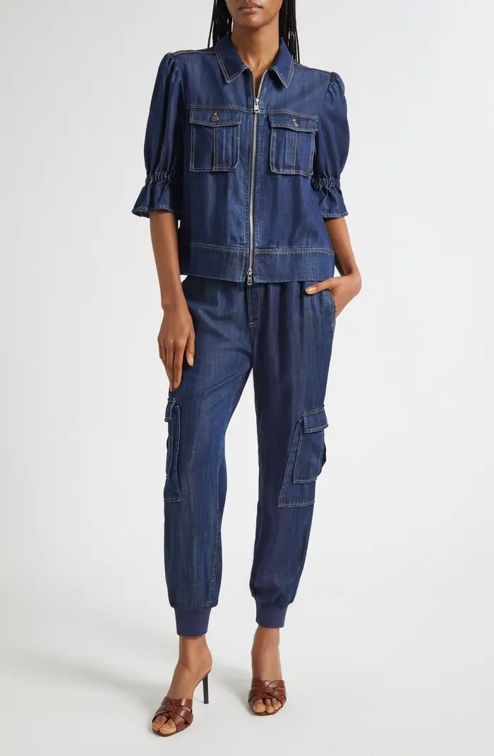 Holly Elbow Sleeve Denim Jacket | Nordstrom