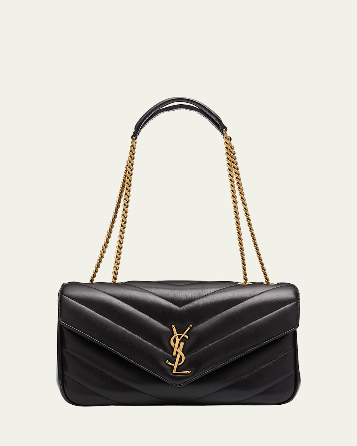 Loulou Medium YSL Chain Shoulder Bag in Quilted Leather | Bergdorf Goodman