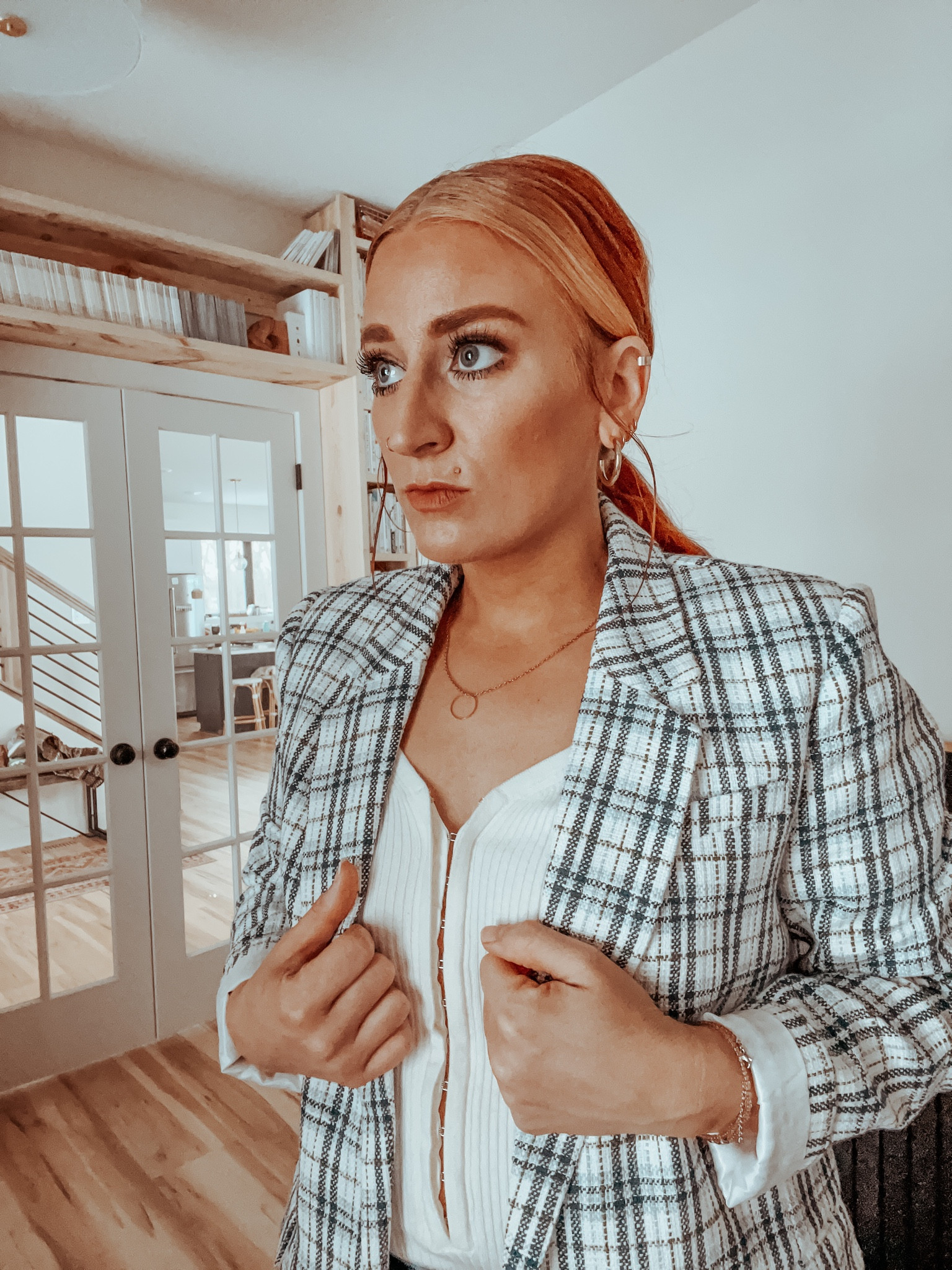 Always the suit jacket. Make it tweed- even better. Plaid… home run.

#LTKstyletip #LTKsalealert #LTKSeasonal