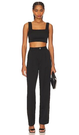 Harley Tailored Pant Set in Black | Revolve Clothing (Global)