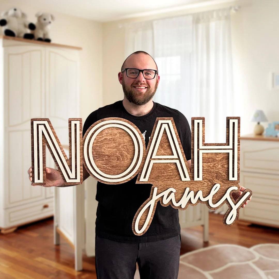 Large Name Sign for Nursery Boys Nursery Sign Custom Name Sign - Etsy | Etsy (US)