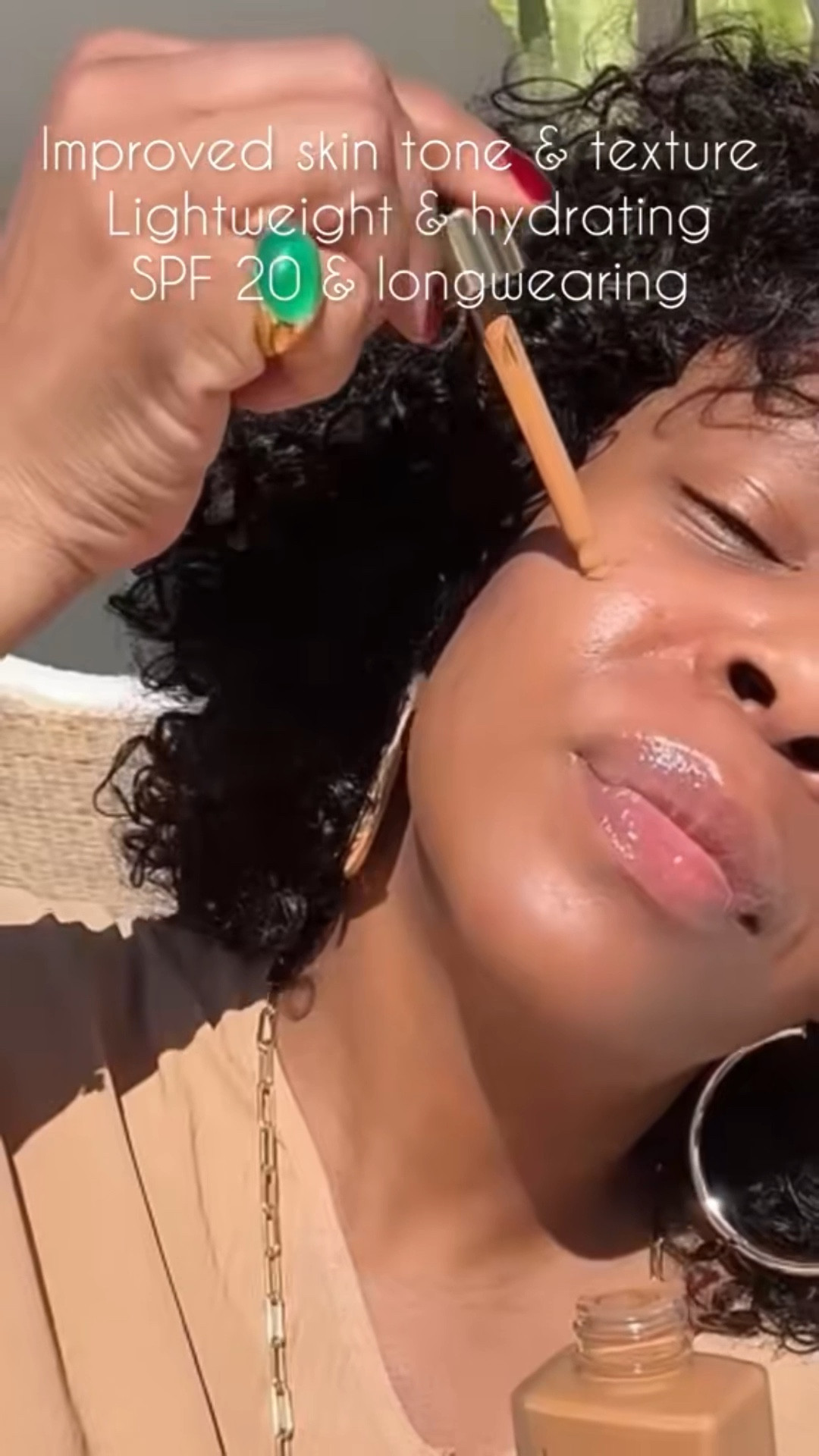 Estée Lauder's silky, skincaring Futurist Skin Tint Serum Foundation SPF 20 improves skin over time it evens, smooths, moisturizes so you glow with soft radiance. All day color true wear. 

Instantly: Creates an ultra-natural radiant finish with light coverage. Sweat- and humidity-resistant.
8-hour staying power: All-day wear that's non-streaking, non-creasing, non-poring - and stays color true. Hydrates and conditions instantly. Moisture and radiance are locked-in all day.
In just 1 week: Skintone looks improved, and skin looks smoother. Skin's own moisture is increased.


#LTKBeauty #LTKOver40