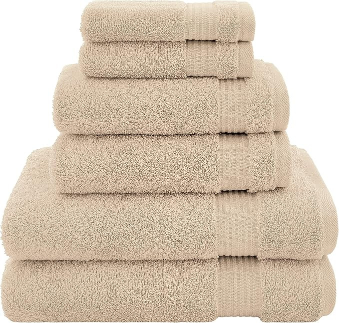 Cotton Paradise, 100% Turkish Cotton 6 Piece Bathroom Towel Set, Luxury Hotel Spa Quality Soft Ab... | Amazon (US)