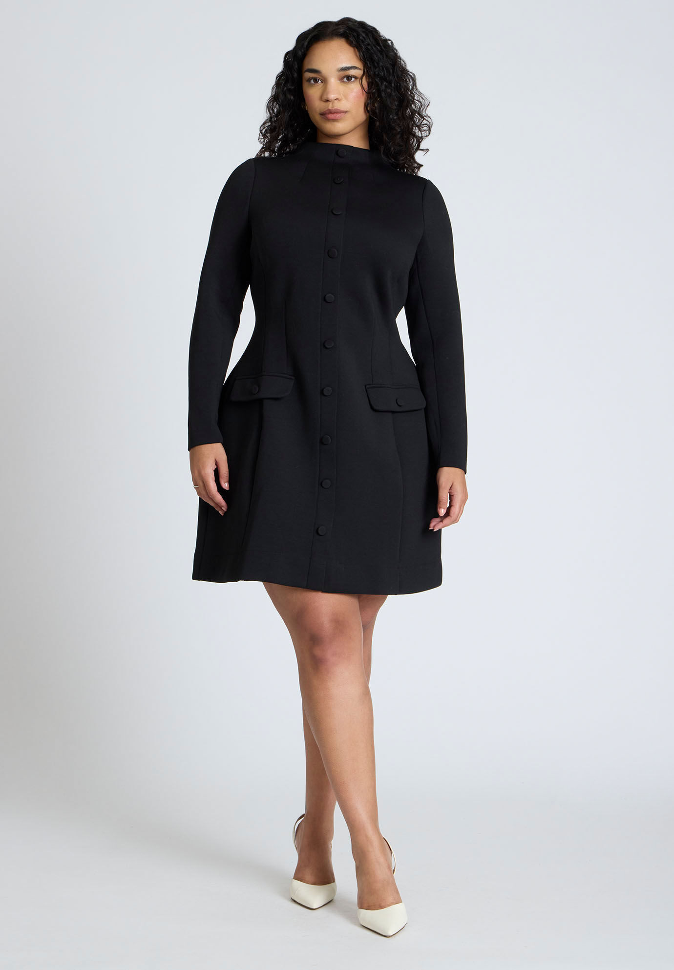 Mock Neck Mini Dress | Eloquii