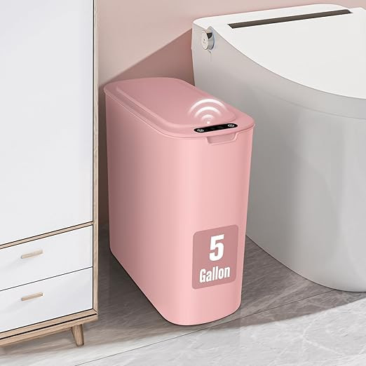 Cesun Motion Sensor Trash Can, 5 Gallon Automatic Bathroom Garbage Can with Lid, Touchless Smart ... | Amazon (US)