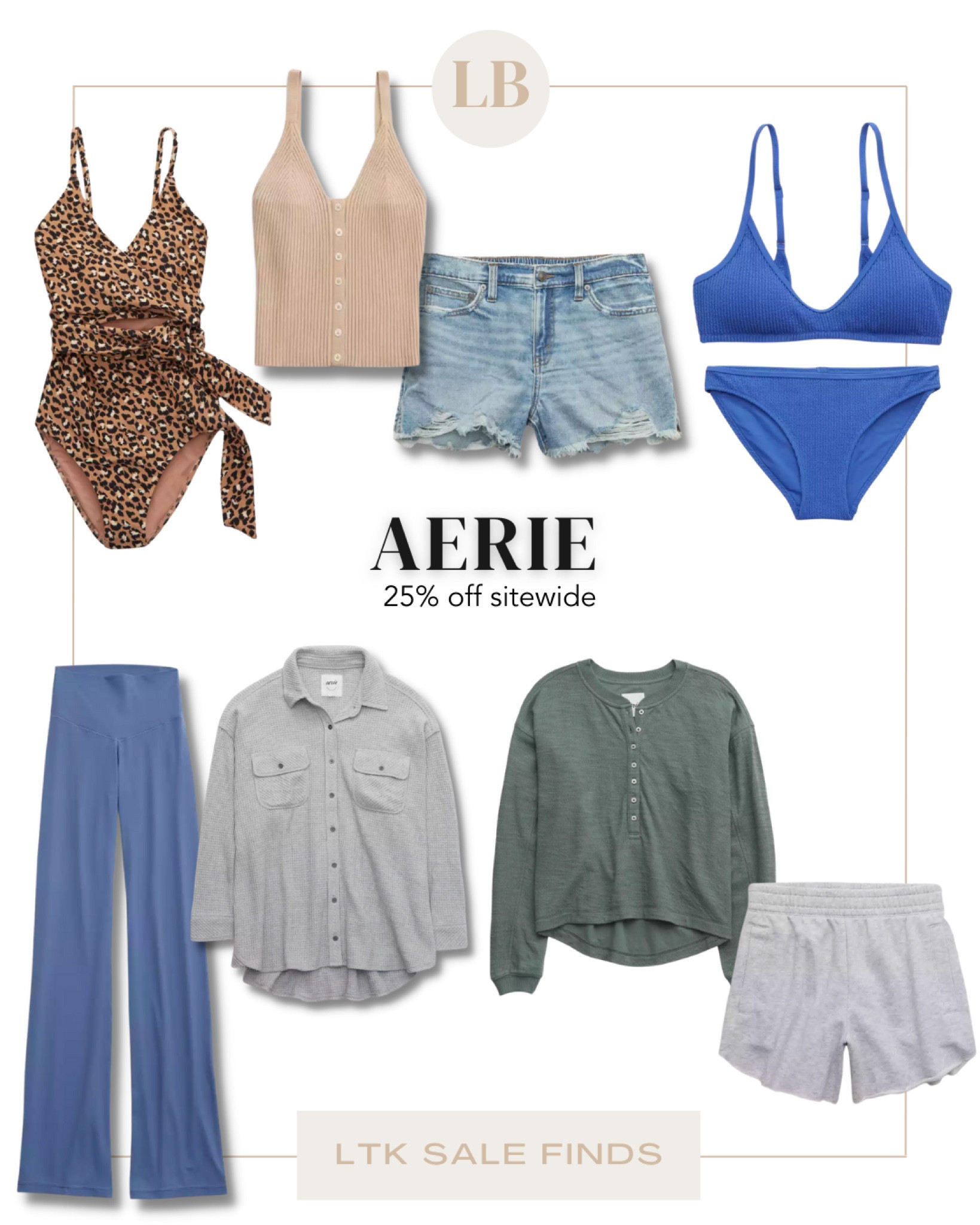25% off at Aerie and American Eagle through the - copy the promo code from this app and apply at checkout!

#LTKSale #LTKSale