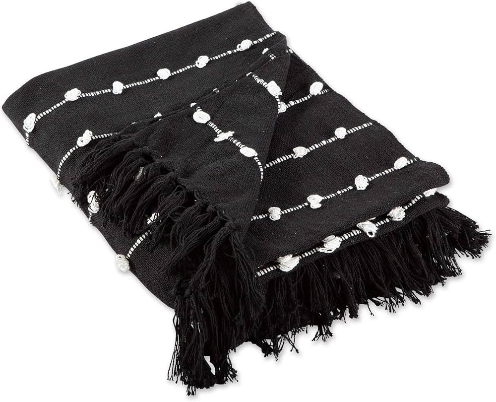 DII Woven Loop Throw Collection, 50x60, Black | Amazon (US)