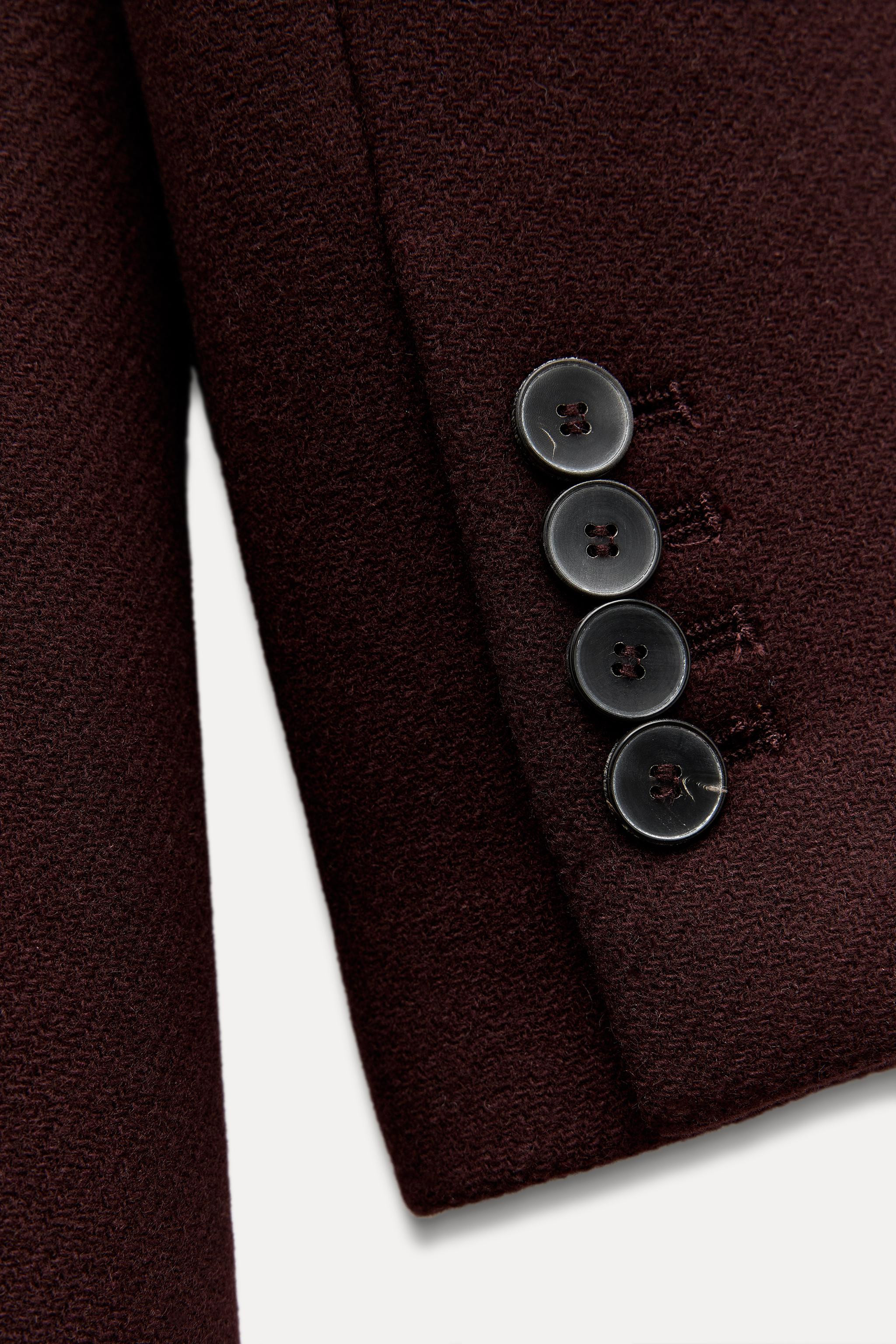 WOOL BLEND DOUBLE BREASTED COAT ZW COLLECTION | Zara US
