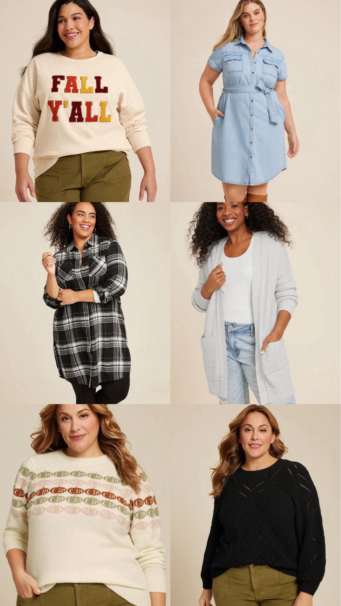 Fall styles under $50 in standard and plus sizes 

#LTKFindsUnder50 #LTKSeasonal