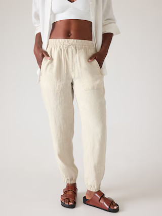 Retreat Linen High Rise Jogger | Athleta
