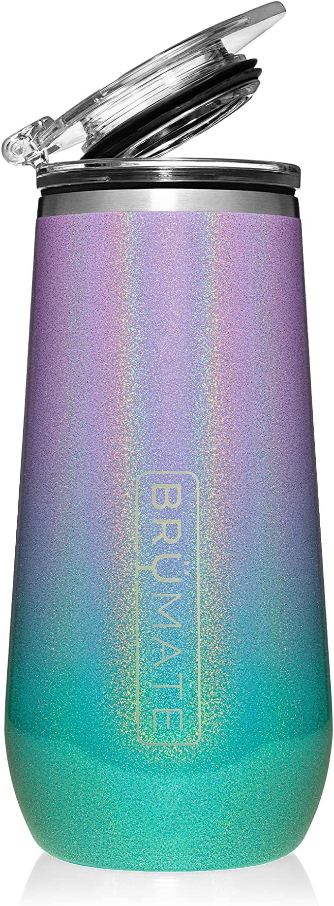 BrüMate 12oz Insulated Champagne Flute With Flip-Top Lid - Made With Vacuum Insulated Stainless ... | Amazon (US)