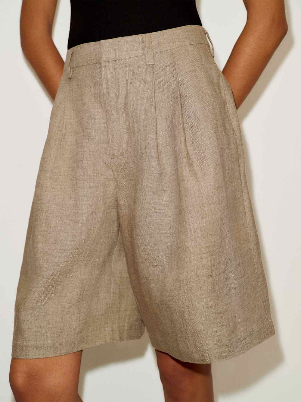 Drew Linen Short | Reformation (Global)
