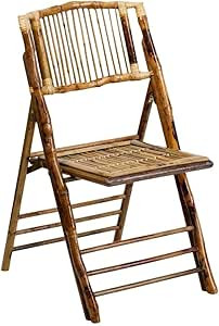 Flash Furniture Bamboo Folding Chairs | Set of 2 Bamboo Wood Folding Chairs | Amazon (US)