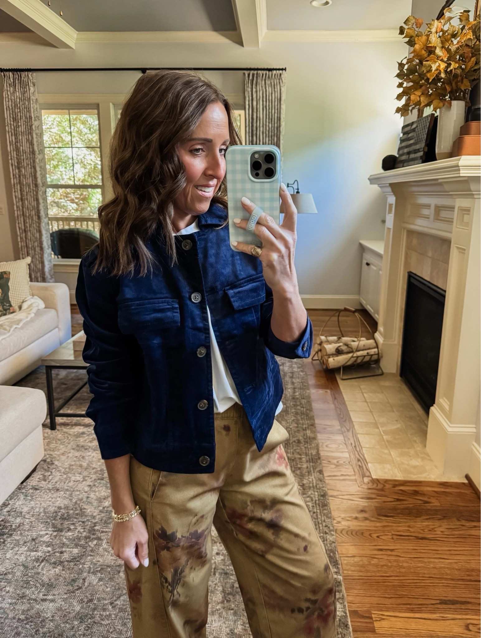 Fall corduroy jacket. Cadet jacket
Wearing XS, want to try S for looser fit

#LTKootd #LTKSeasonal #LTKOver40