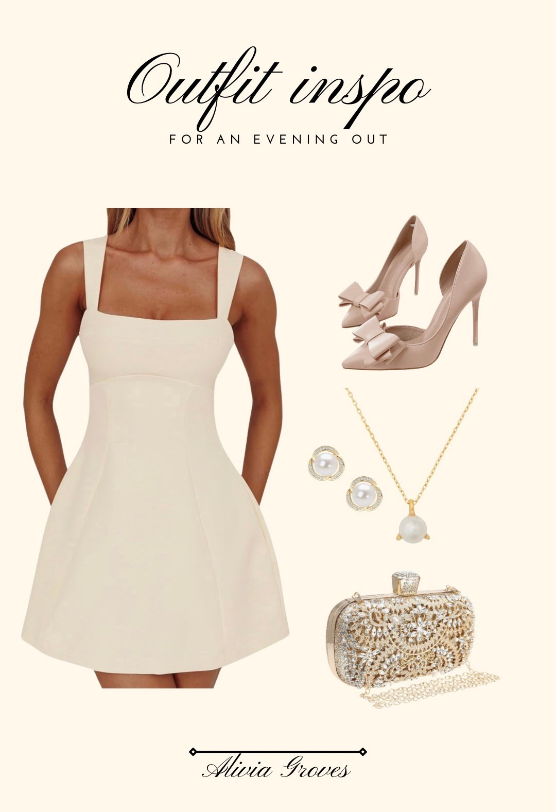 Literally love this one so much!! Super cute for a night out, date night, theater night, etc. It’s giving elegant, but affordable at the same time🤍🫶🏻 

#amazon #amazonfashion #elegant #ootd #inspoboard #nightout #eveningattire 

#LTKFindsUnder100 #LTKStyleTip #LTKShoeCrush
