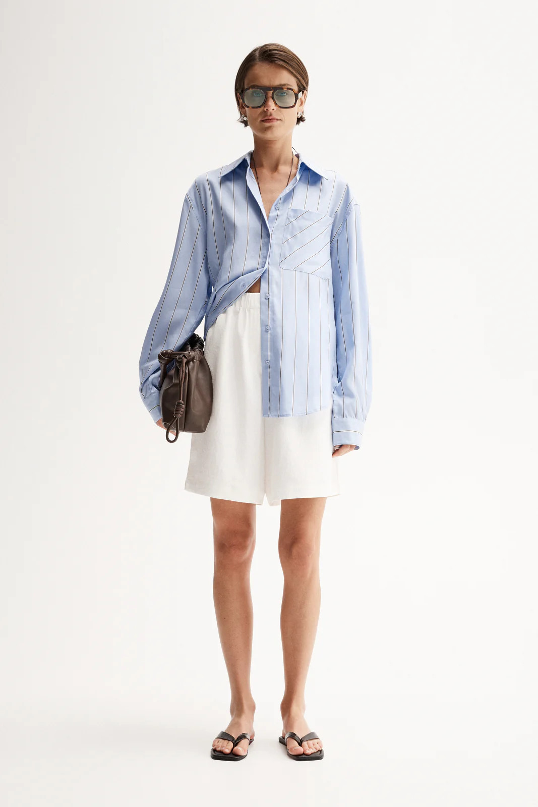 Henry Stripe Shirt Blue Stripe Size 14 | Elka Collective | Elka Collective (AU, UK, US, NZ)
