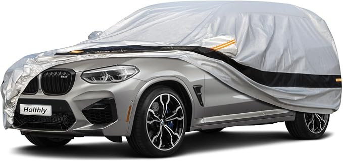 10 Layer SUV Car Cover Waterproof All Weather,100% Waterproof Outdoor SUV Car Covers Rain Snow UV... | Amazon (US)