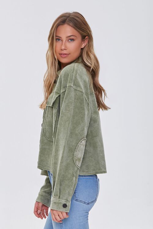 Reverse Fleece Drop-Sleeve Jacket | Forever 21 (US)