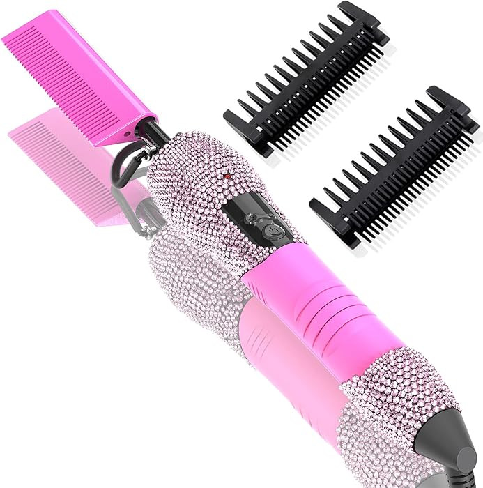 Dan Technology 500℉ Hot Comb for Wigs, Diamond Hair Straightener, 7 Temperature Settings, 60 Mi... | Amazon (US)