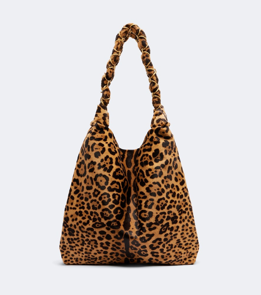 Saint Laurent Amalia leopard-print calf hair shoulder bag | Mytheresa (US/CA)
