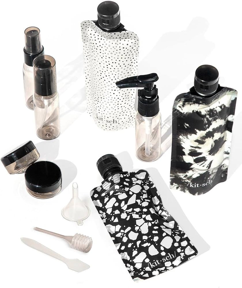 Kitsch 11pc Travel Size Bottles - Refillable Travel Containers | Leak Proof Travel Toiletry Bottl... | Amazon (US)